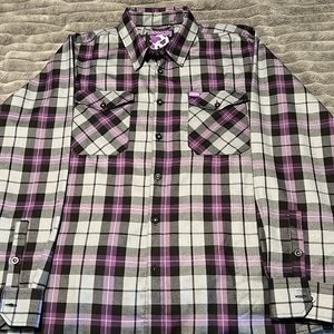 DIXXON FLANNEL COMPANY •AMETHYST Purple/Gray/Black Great condition